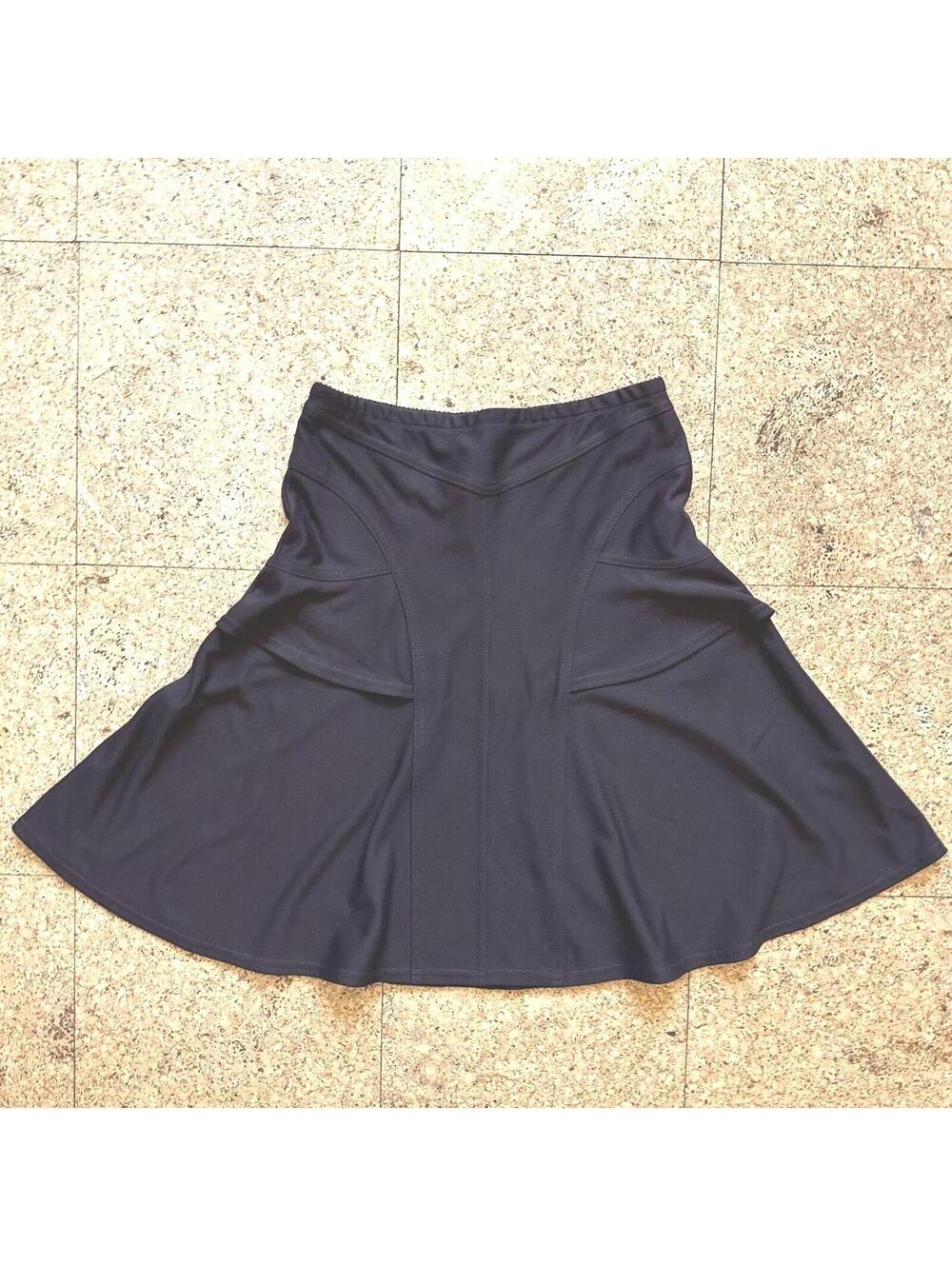 STILETTO 90s Vintage A Line Midi Skirt Women's 6 Dark Brown Y2K Paneled Swing